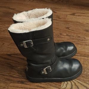 7 8 Uggs Ugg Kensington biker leather boots 5678